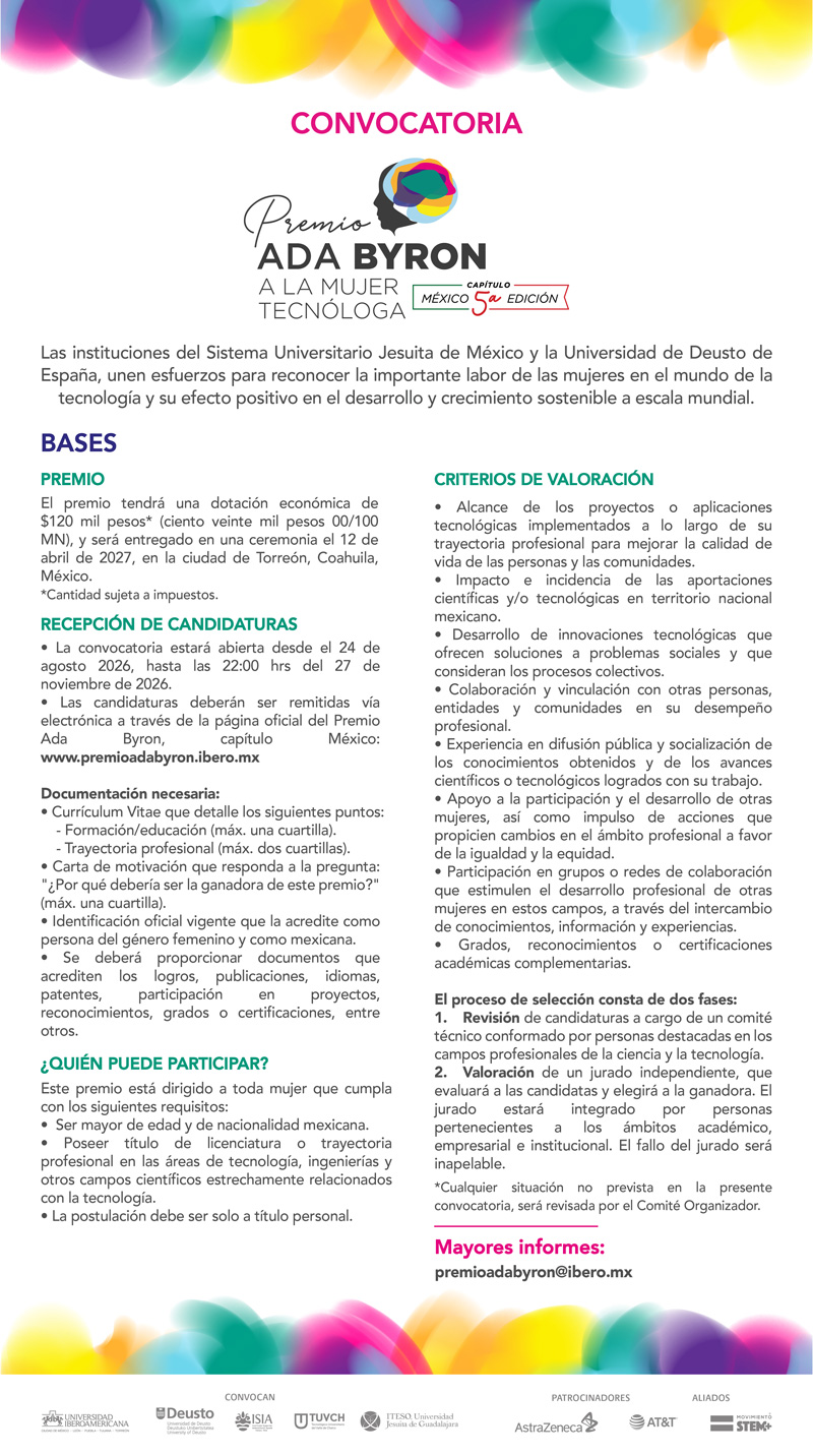 Convocatoria Ada Byron